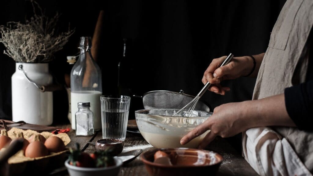 Préparation pancakes protéinés